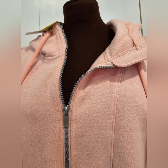 🩷NWT All In Motion Light Pink XL Zip-Up Sweatshirt - Picture 4 of 12